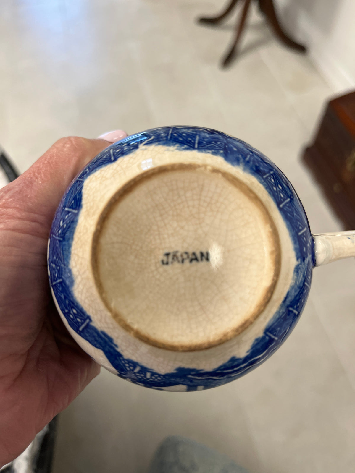 Vintage Blue Willow Teacup