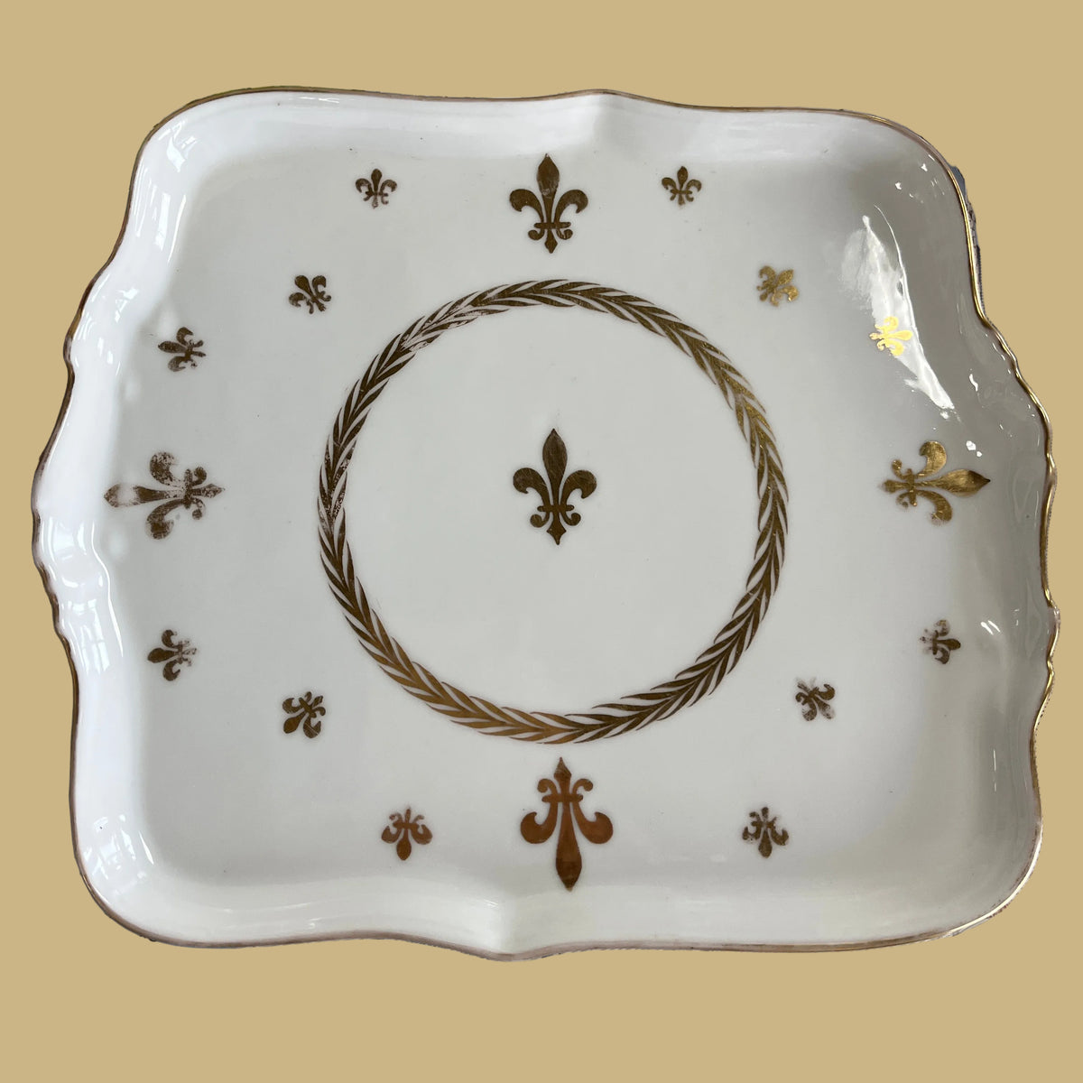 Limoges Fleur de Lis Plate