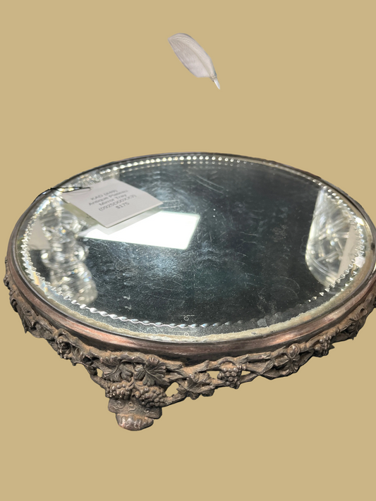 Antique Plateau Mirror Tray