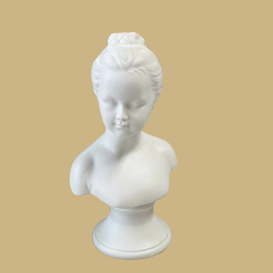 Bisque Young Girl Bust