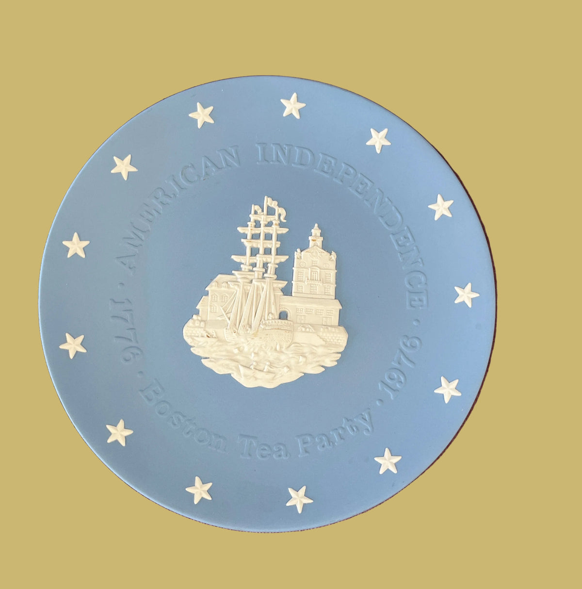 Wedgwood Bicentennial Plate Commemorating Boston Tea Party