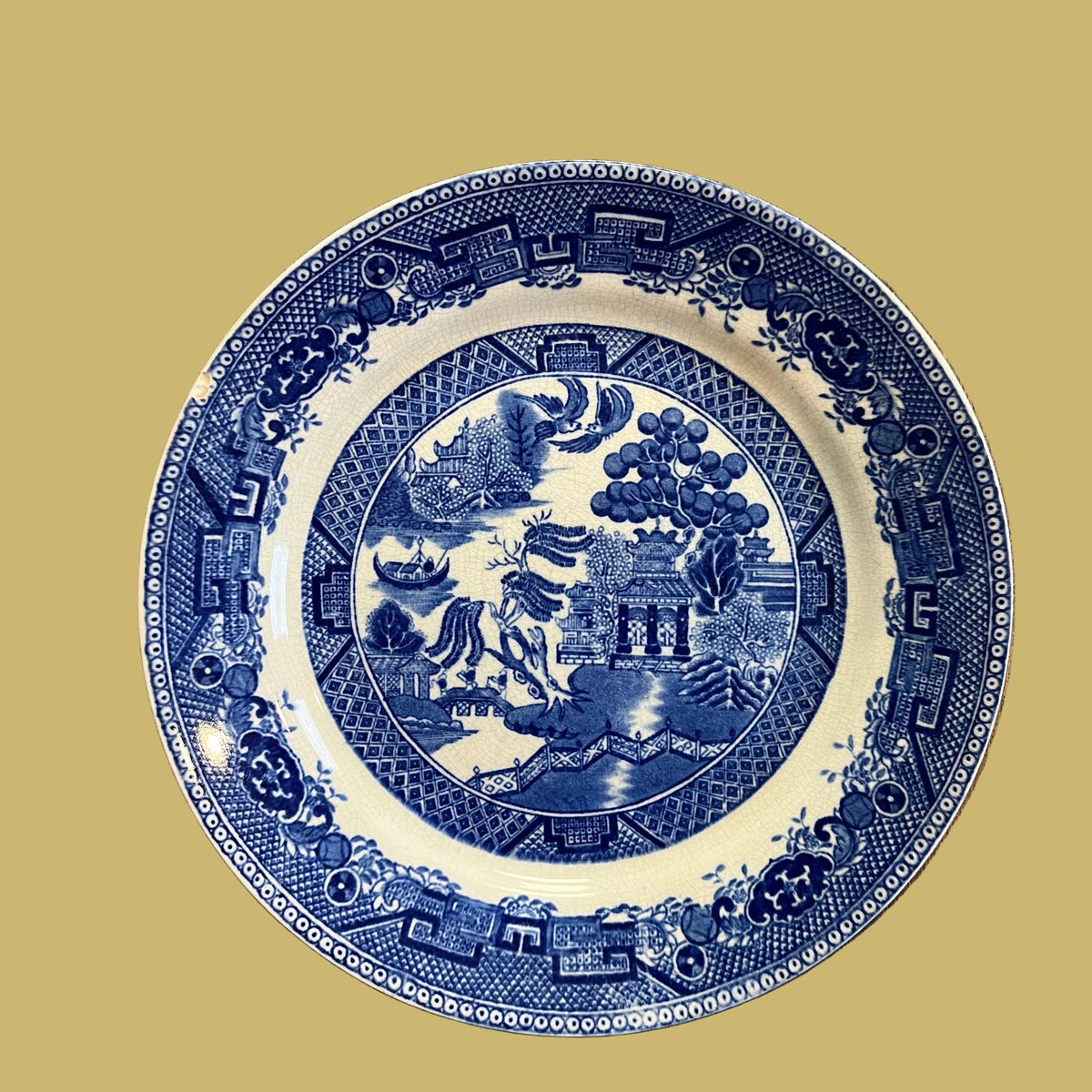 Vintage Blue Willow Plate Wedgwood & Co.
