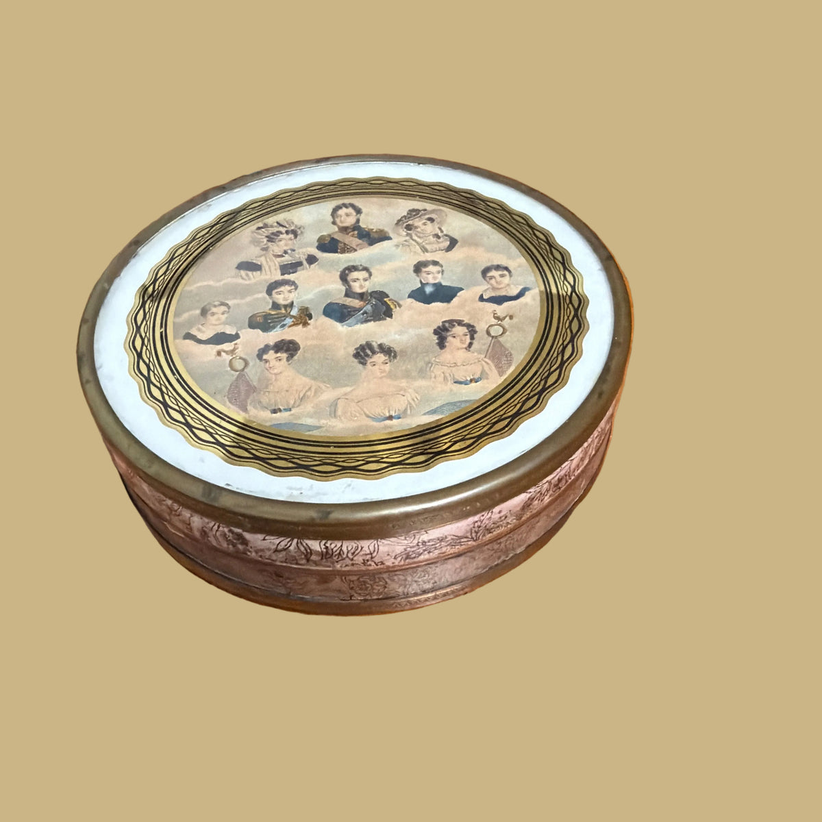 Antique Tin of French Royal Family - Louis Philippe I