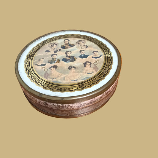 Antique Tin of French Royal Family - Louis Philippe I