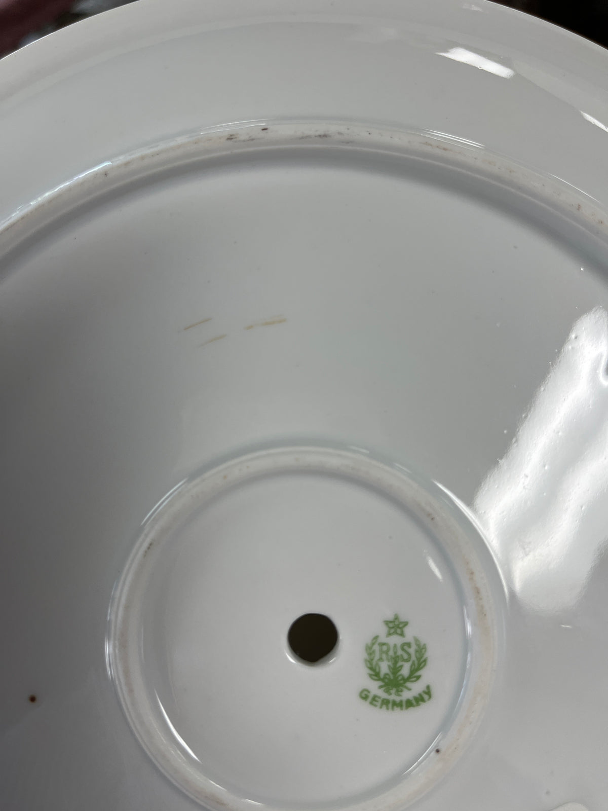Handpainted Reinhold Schlegelmilch Two Tier Serving Dish
