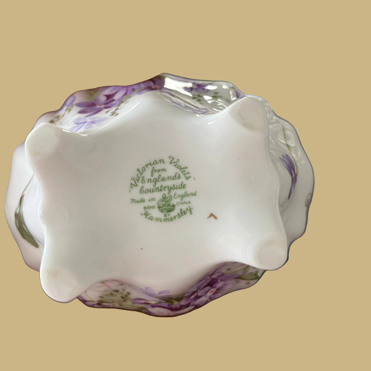 Hammersley Victorian Violets Creamer & Sugar Bowl Set