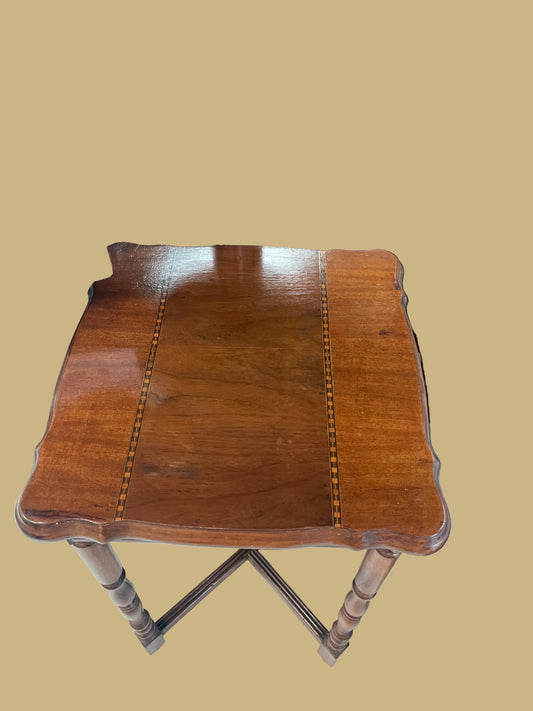 Antique Occasional Table w/Inlaid Banding