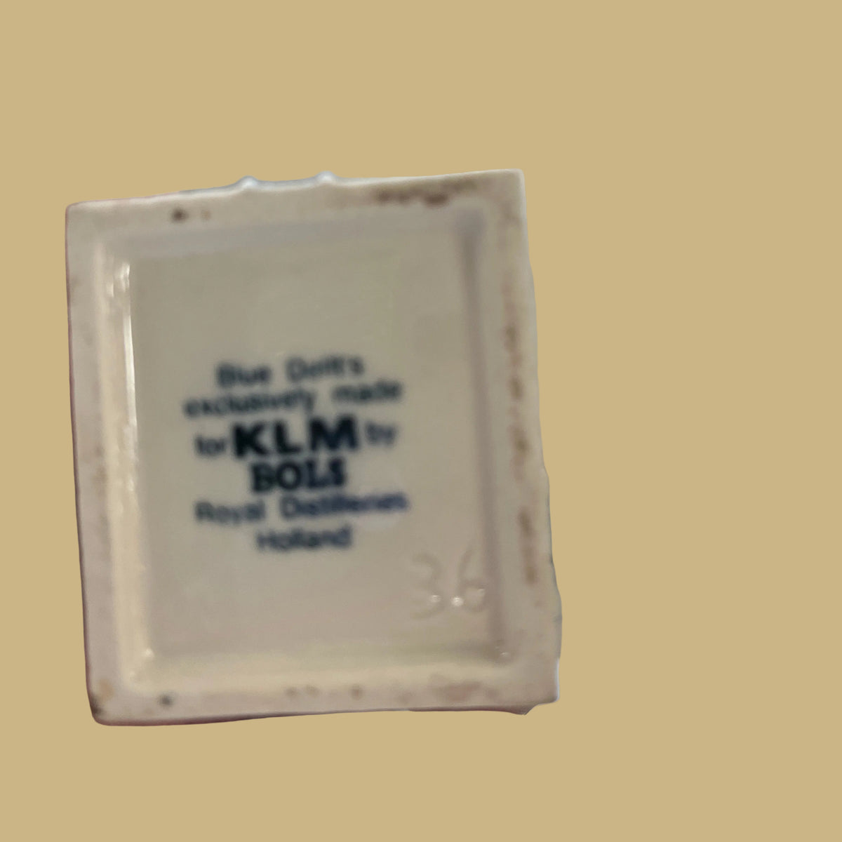 Vintage KLM Delft Blue miniature Dutch canal house #36
