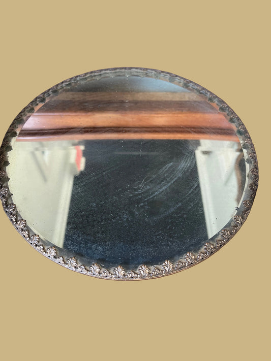 Antique Plateau Mirror Tray