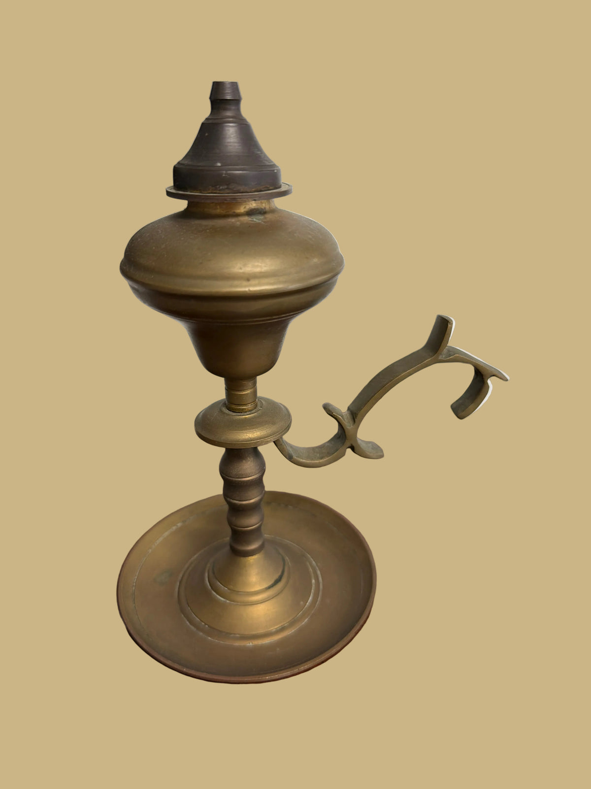 Vintage Ship Oil & Wick Lamp Lamp