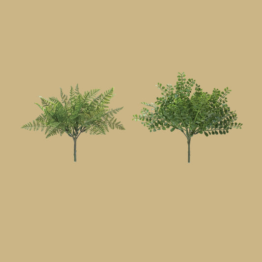 Fern Bush, 8.75” H