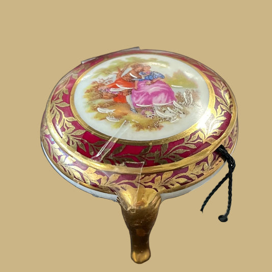 Hand-painted Limoges Trinket Box