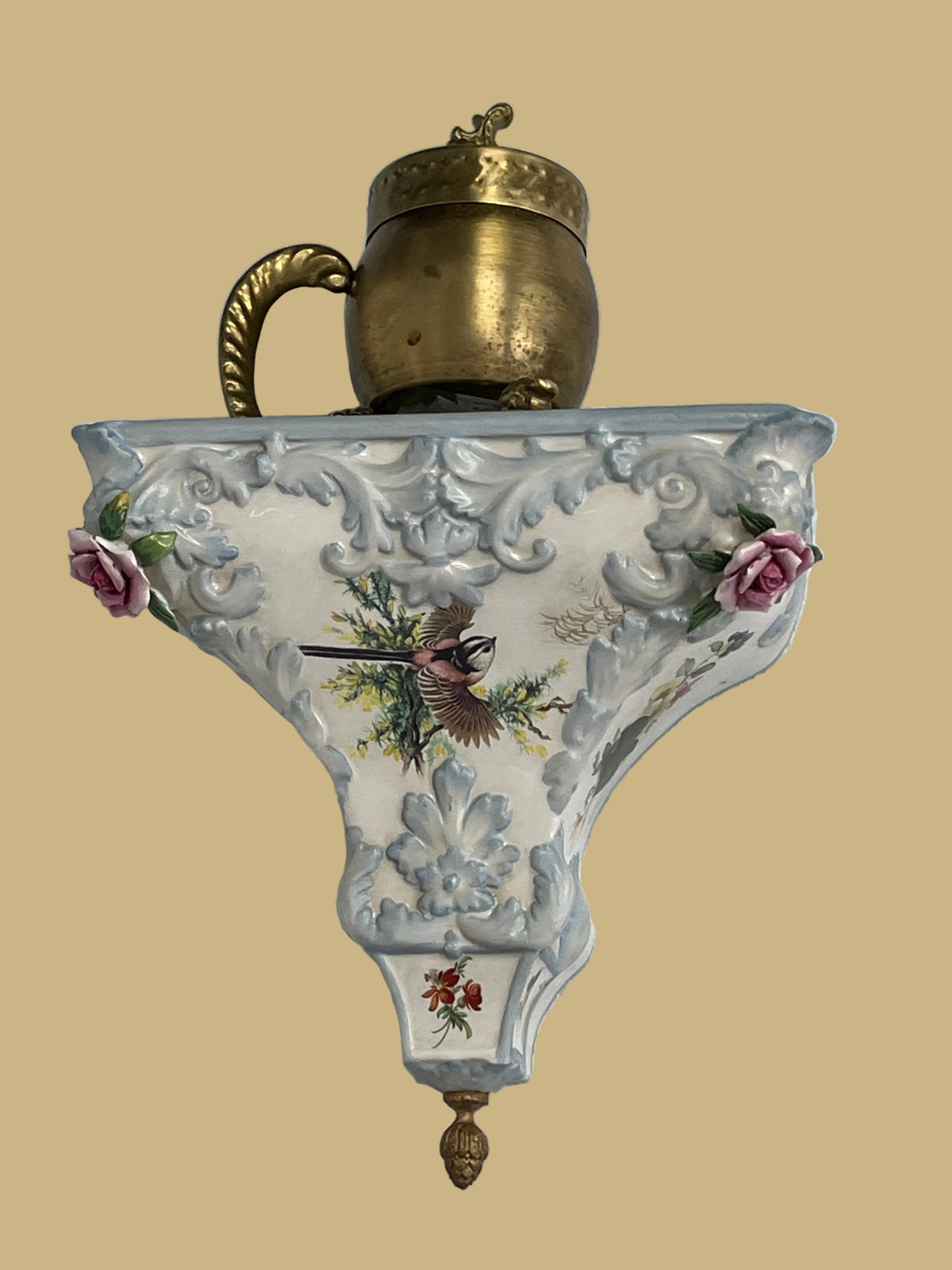 European Porcelain Wall Sconce-Pair