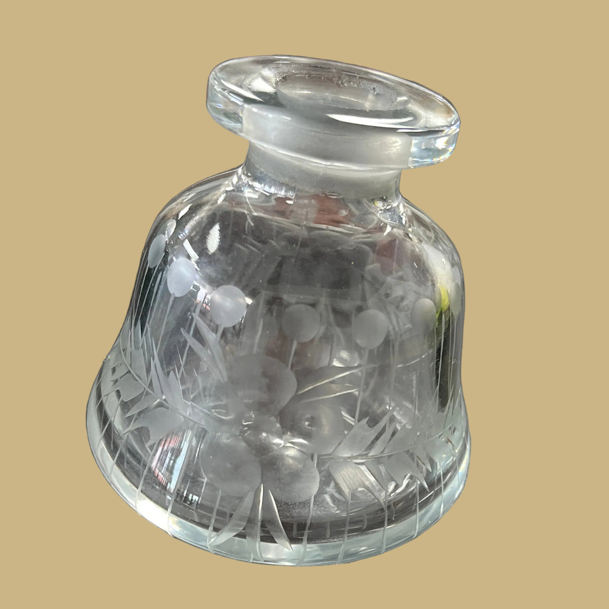 Vintage Etched Perfume Bottle