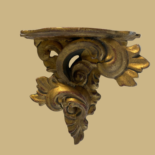 Carved Gilt Wood Wall Shelf/Renaissance Revival Style