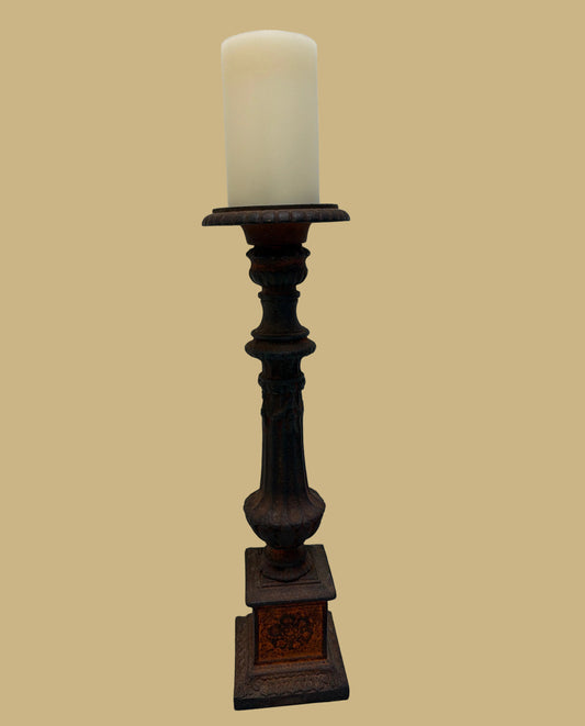 Tall Iron Candlestick