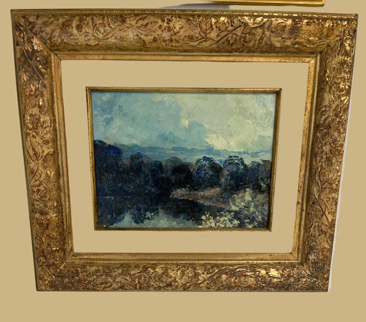 Contemporary impressionist landscape oil painting signed H. Zbanduto.