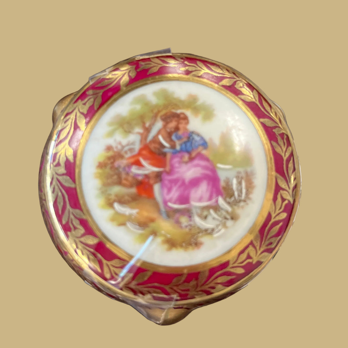 Hand-painted Limoges Trinket Box
