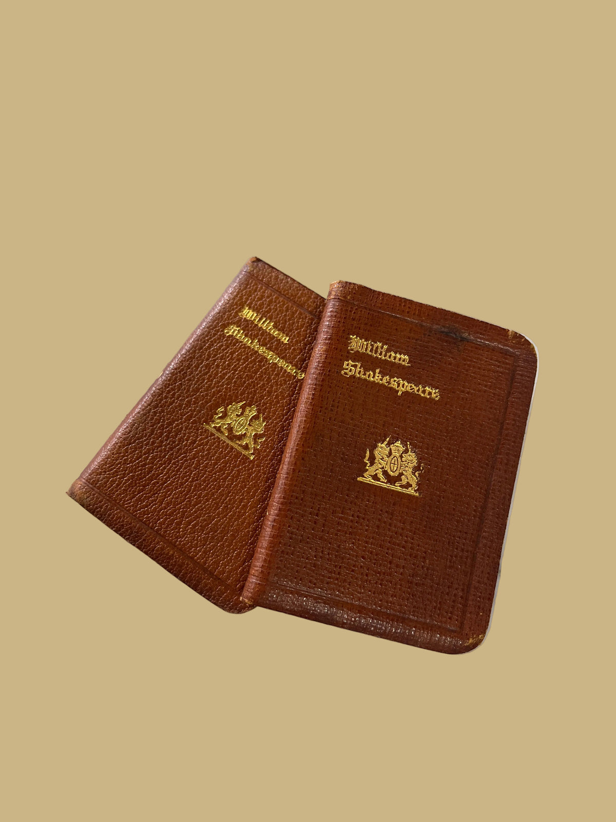 Antique Miniature Leather-Bound Books of William Shakespeare Plays