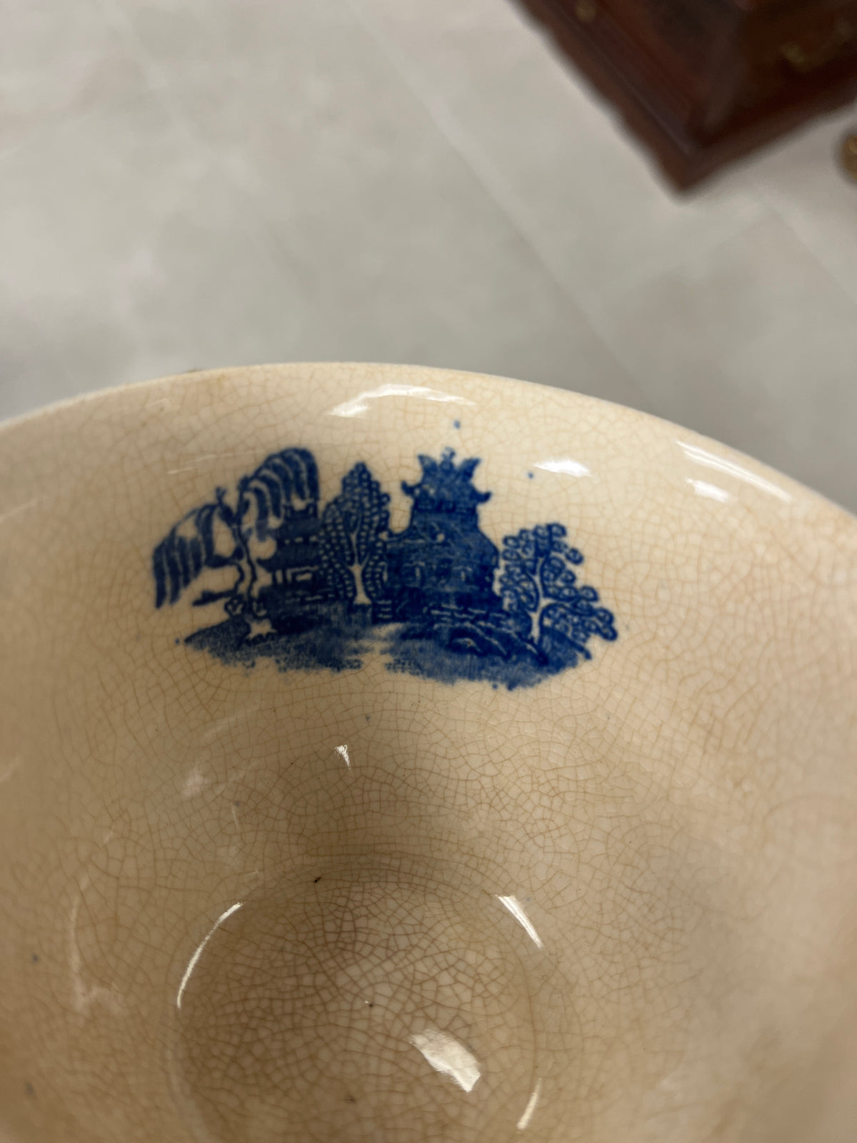Vintage Blue Willow Teacup
