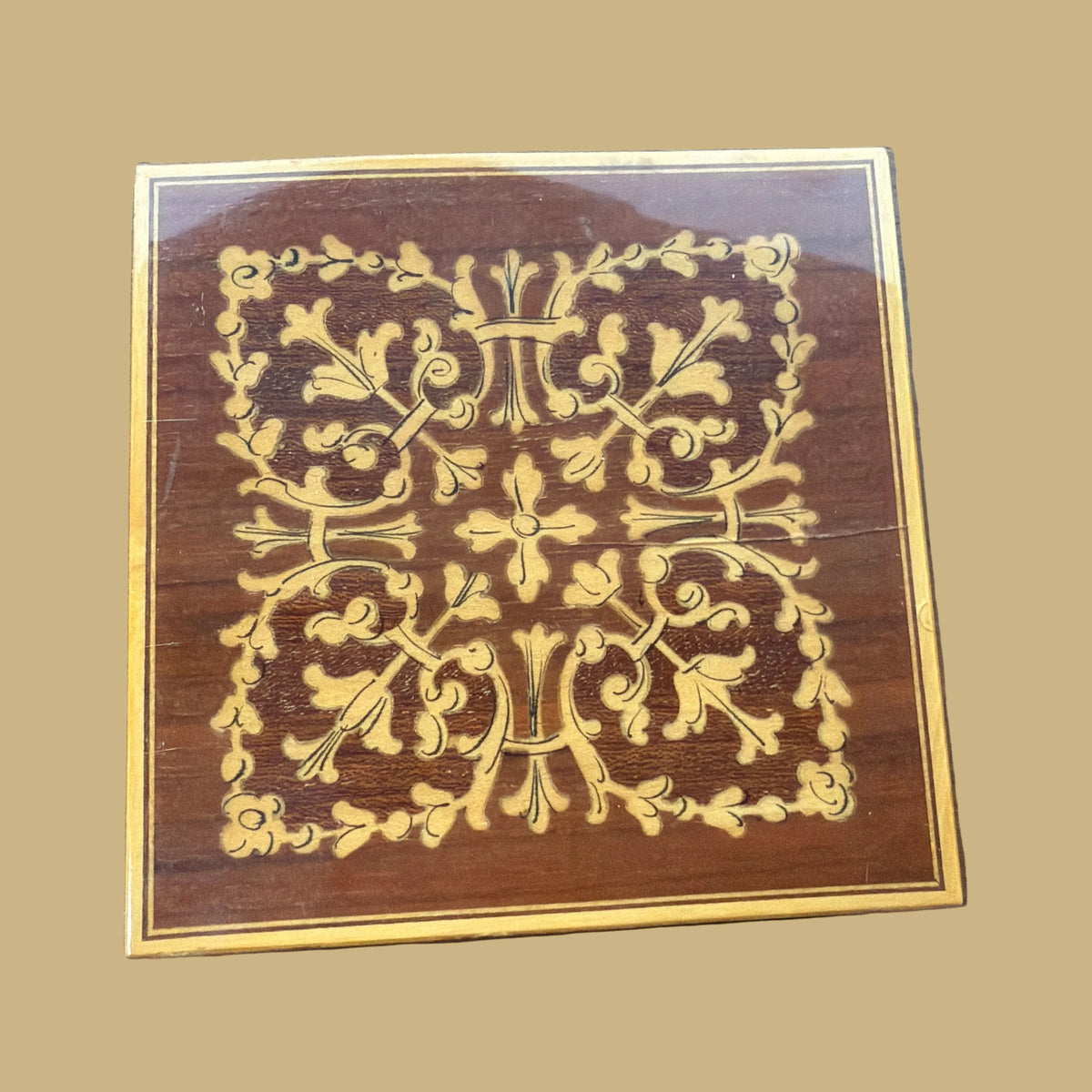 Italian Inlaid Wood Box