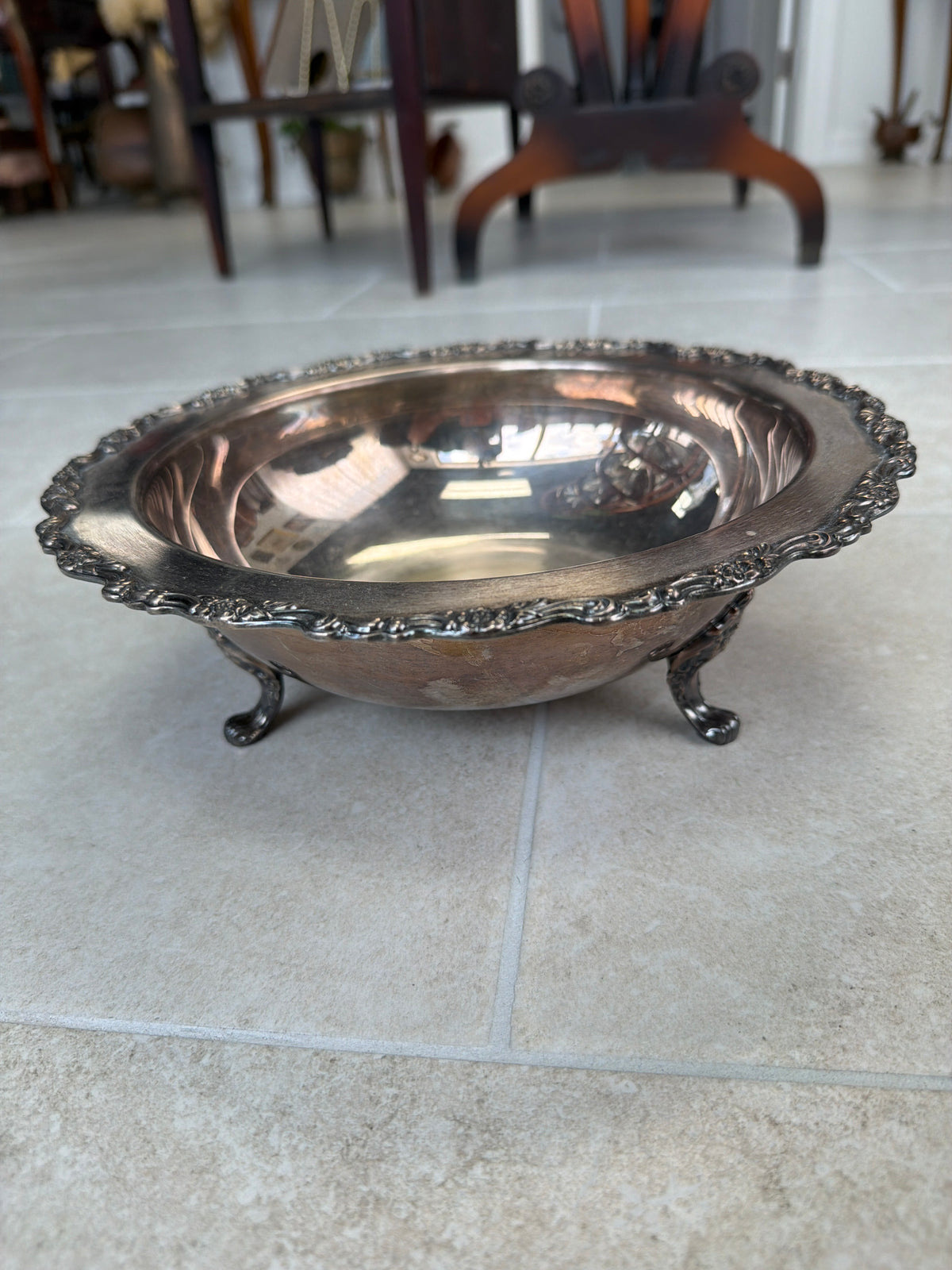 Vintage Silver-plated Footed Bowl