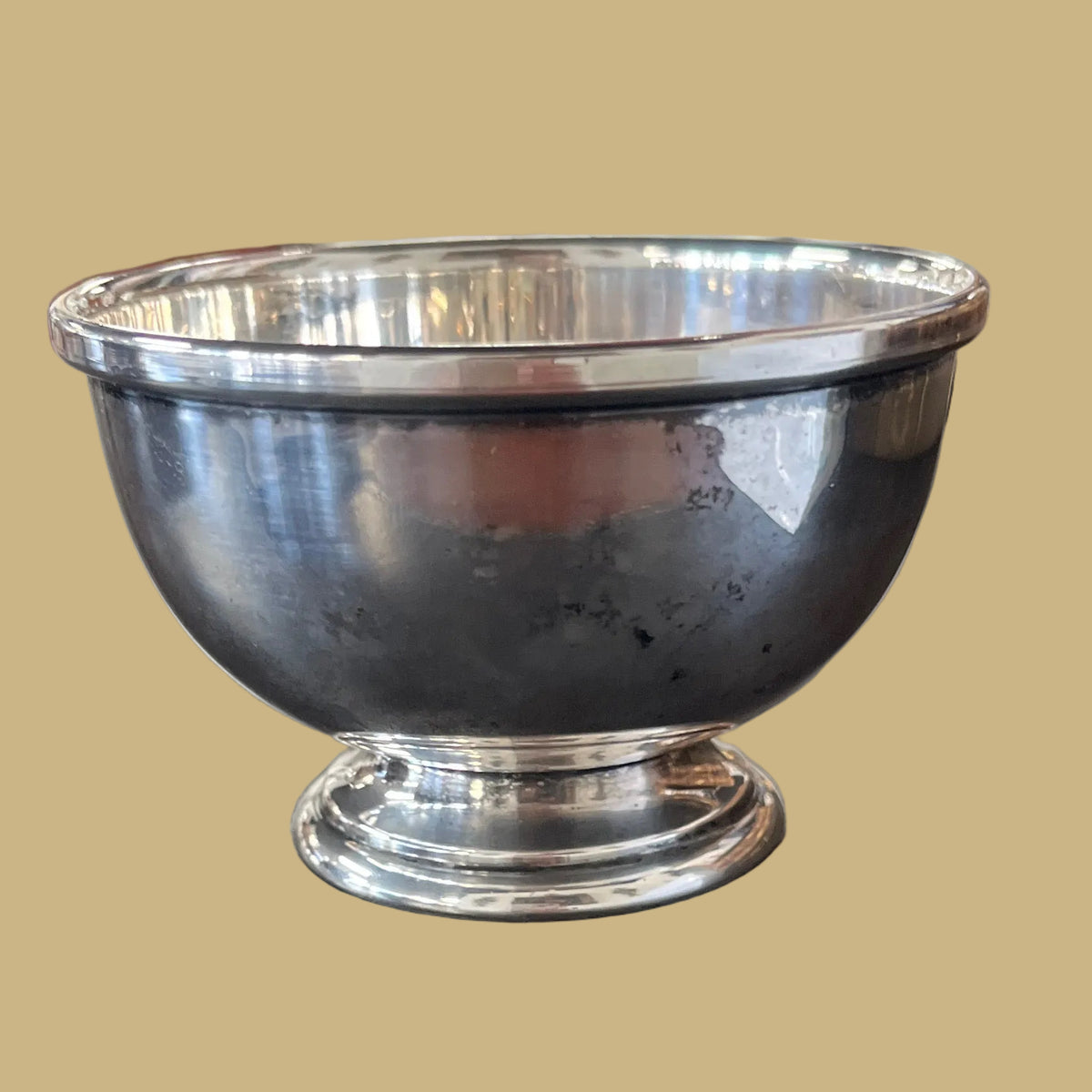 Silver Plated Footed Bowl w/Markings