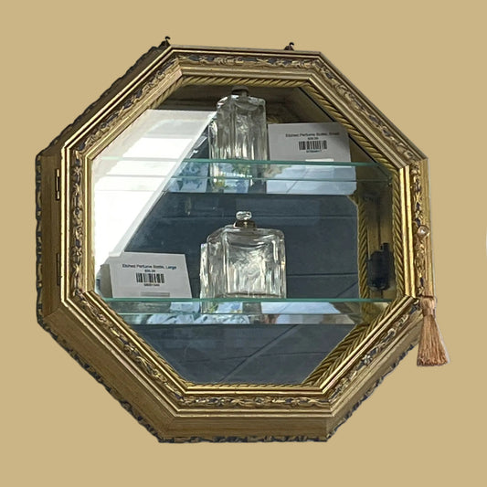 Octagonal Mirrored Wall Curio