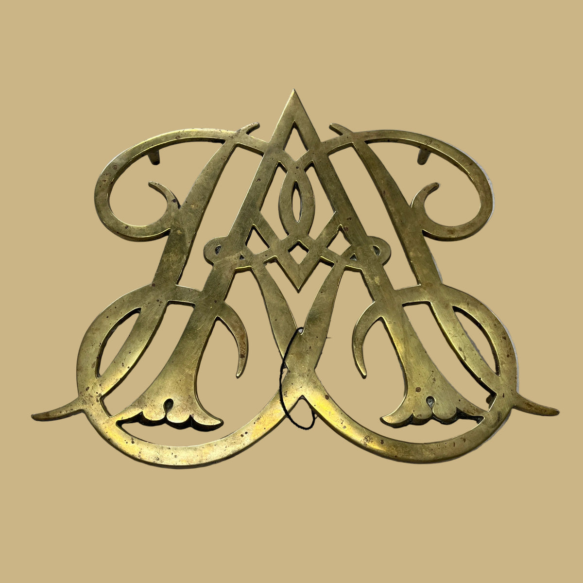 1950 Brass Queen Anne Trivet