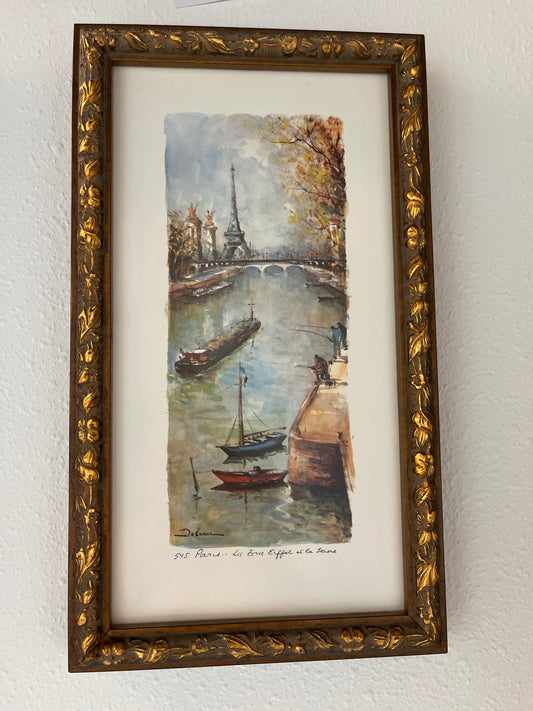 Framed Print Eiffel Tower by Lucien Delarue