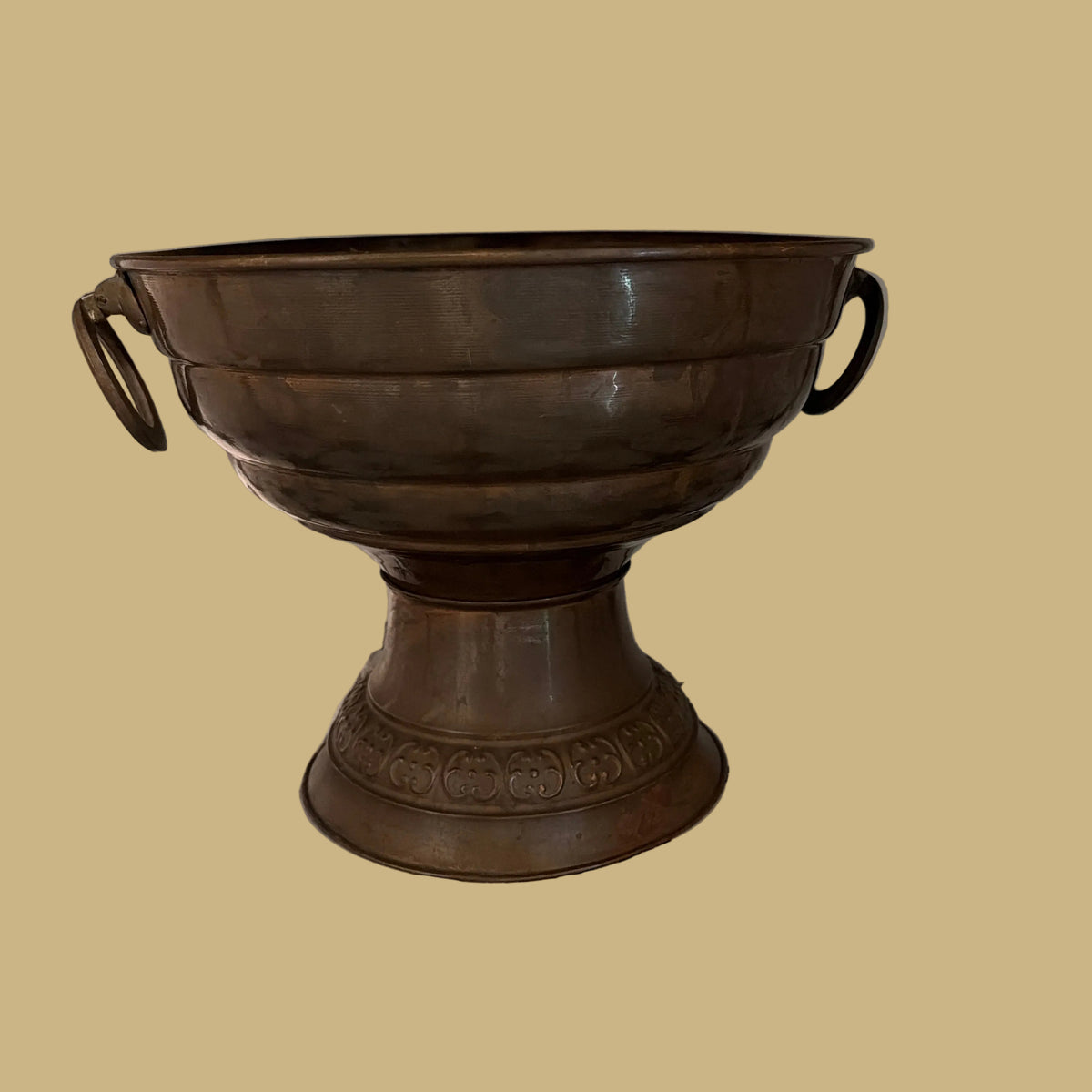 Large Copper Planter
