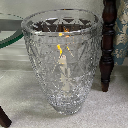 Lead Cut Crystal Vase from Poland