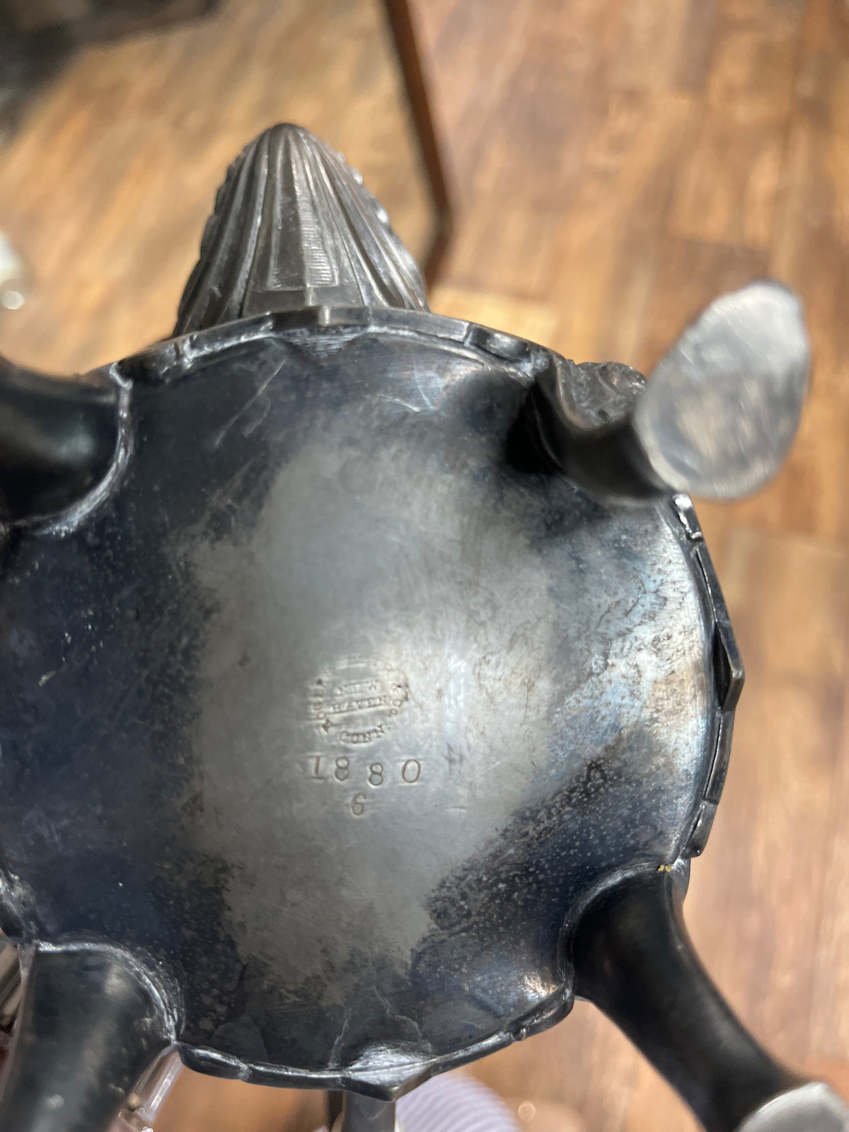 Antique Rogers Smith & Co. Victorian Coffee/Teapot w/Bird Finial