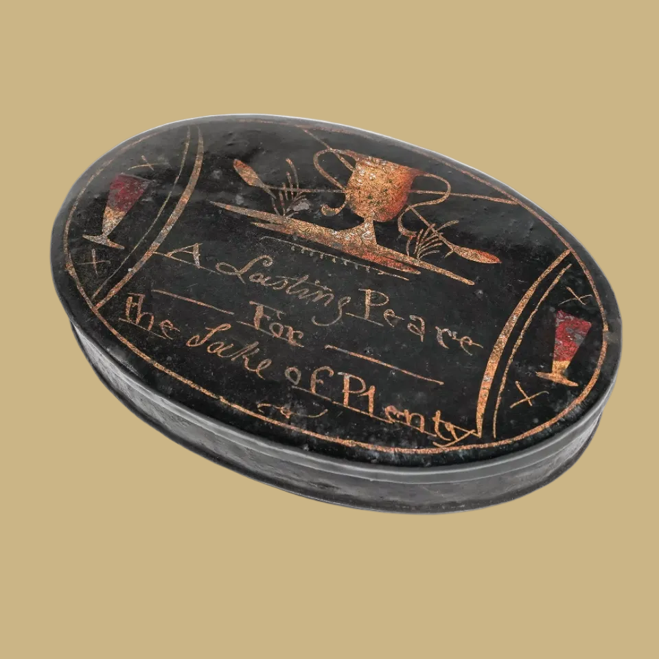 Georgian English Toleware Tobacco Snuff Box