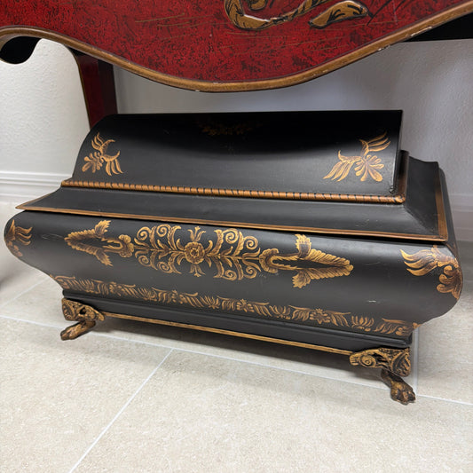 Vintage Gold Gilt Footed Box
