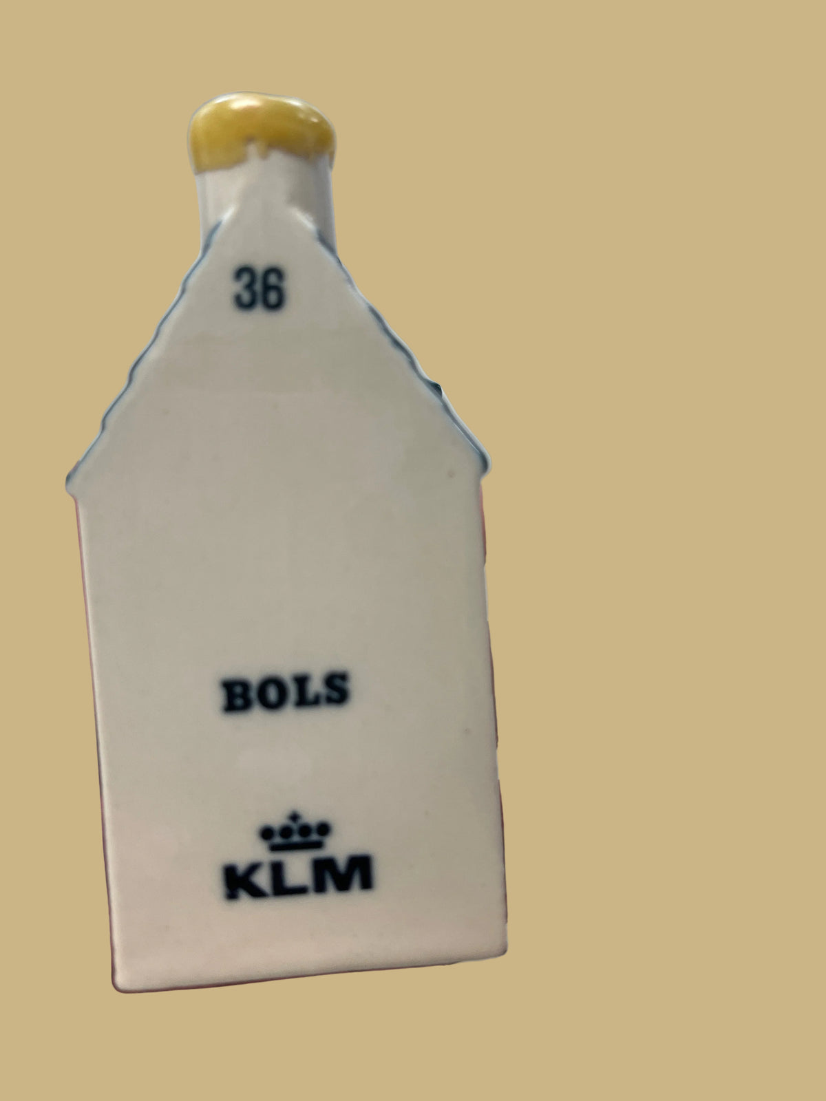 Vintage KLM Delft Blue miniature Dutch canal house #36