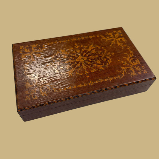 Italian Inlaid Wooden Box