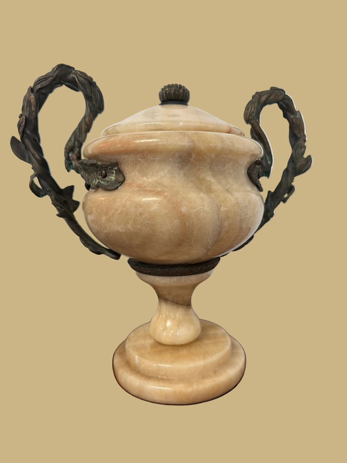 Gilded Marble Urn
