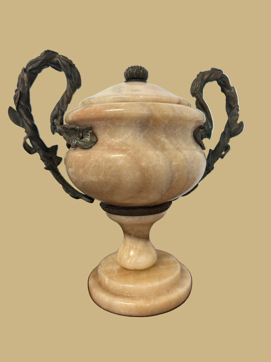 Gilded Marble Urn
