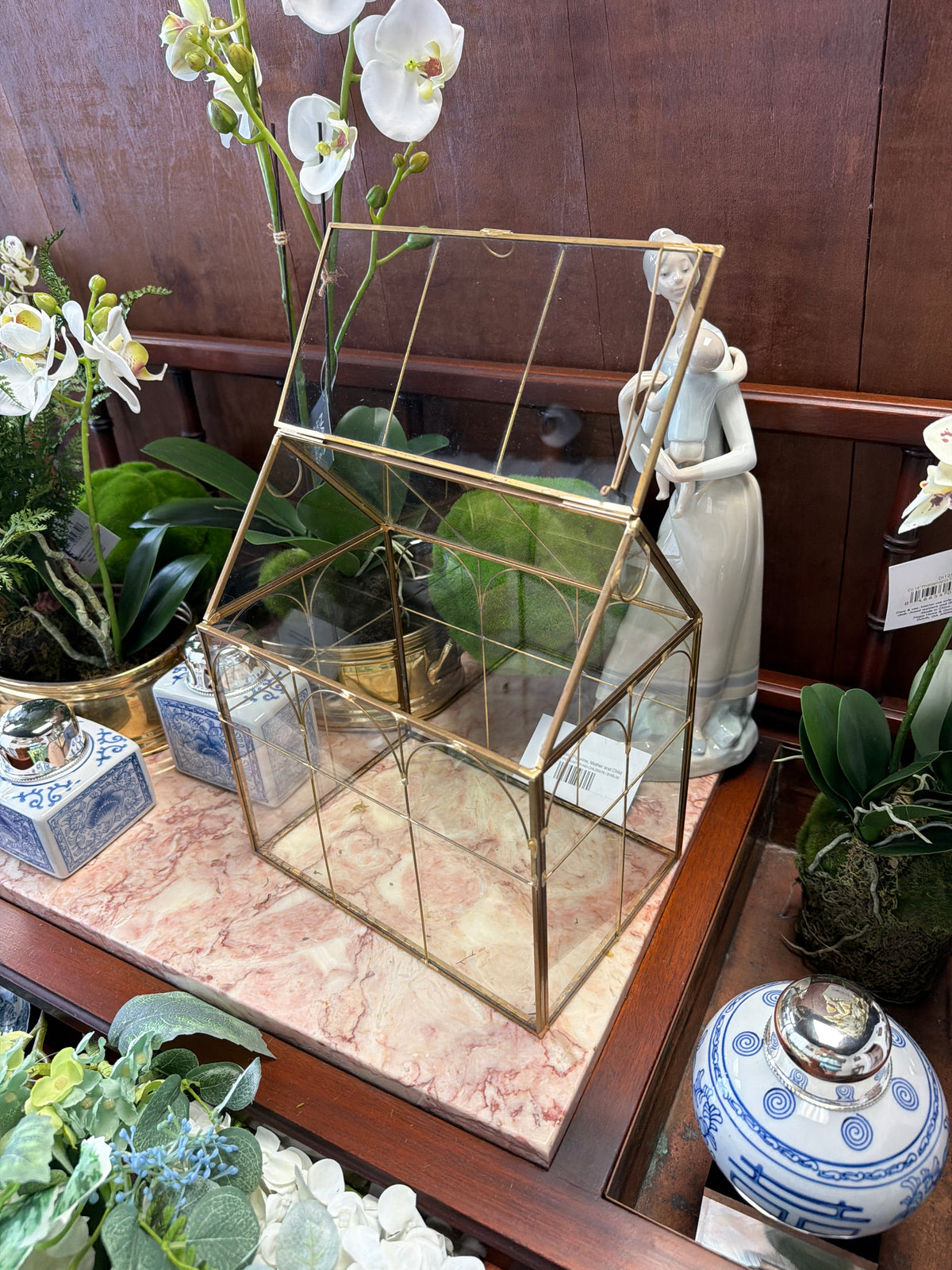 Glass & Brass Greenhouse