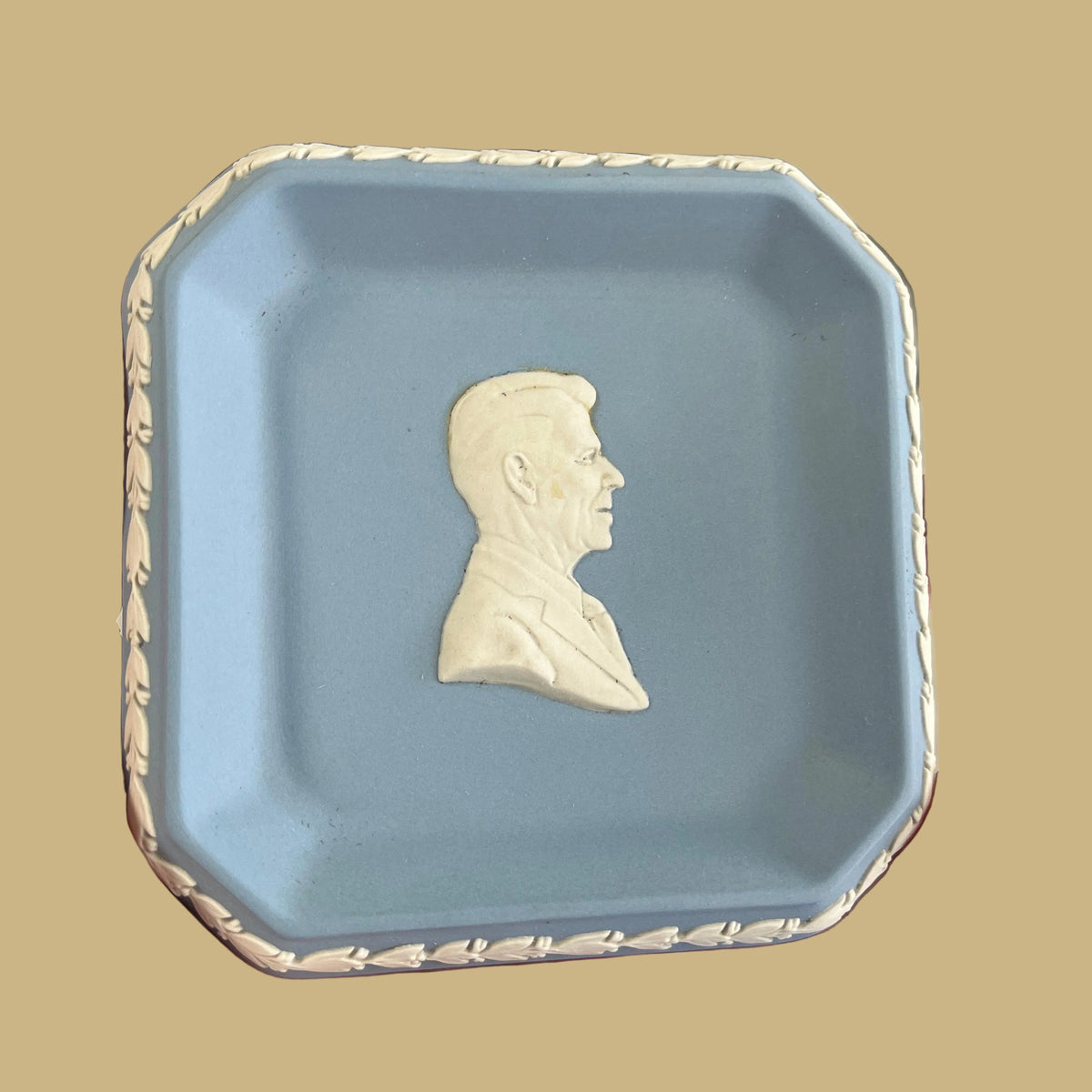President Reagan Wedgwood Blue Dish