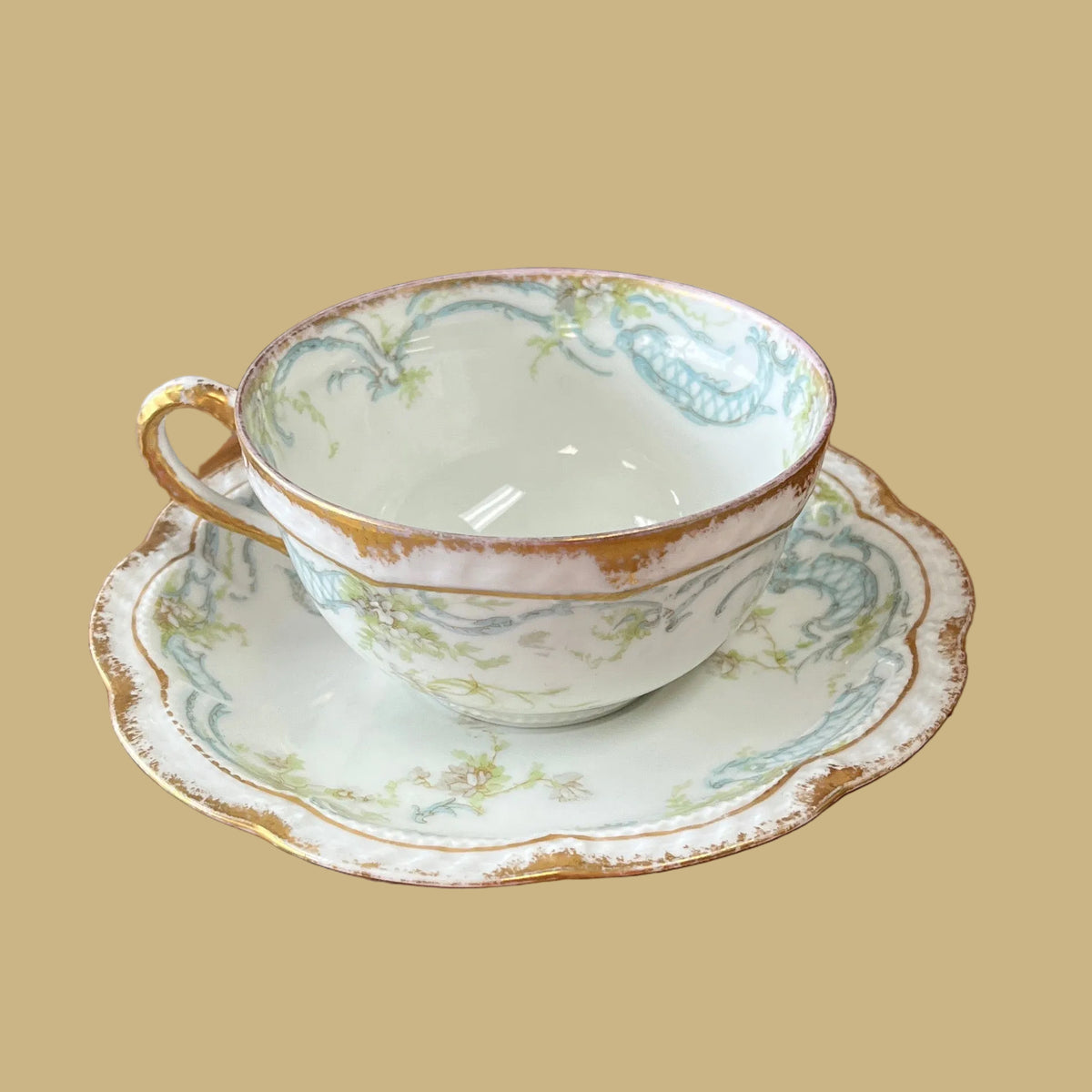 Haviland Tea Cup & Saucer/Rare Pattern