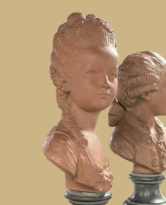 A 19th-century French Terracotta Bust of a Young Woman