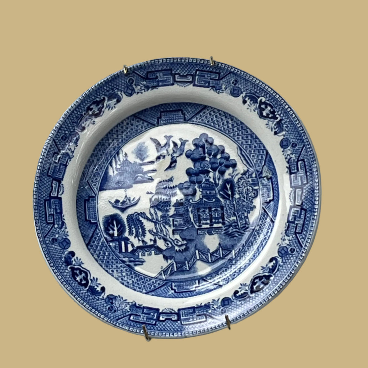 Ridgeway China Ironstone Blue Willow Plate