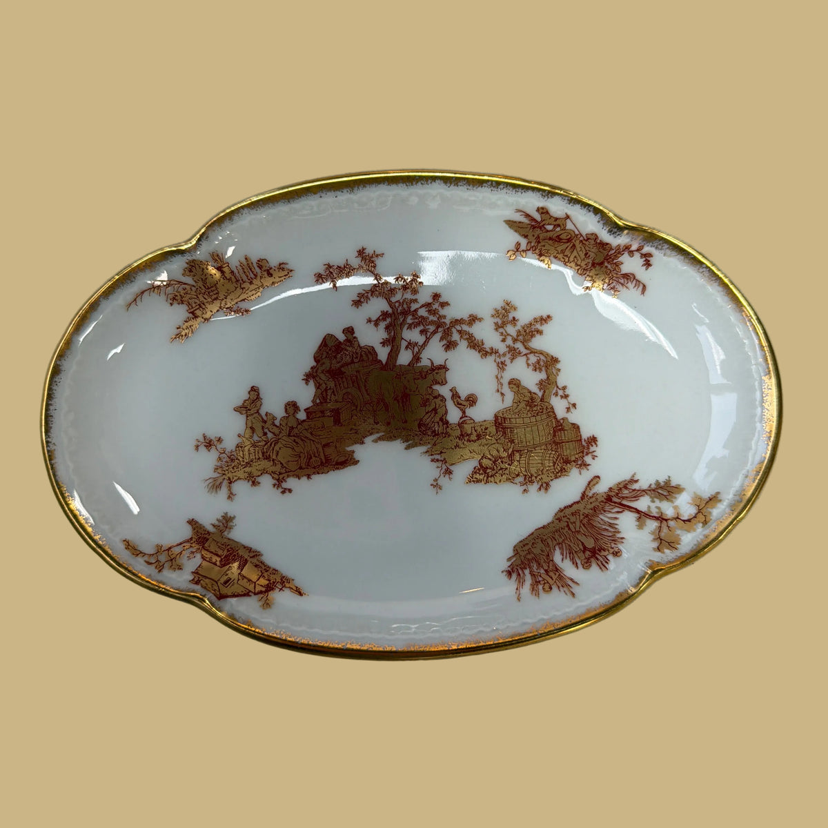 Vintage Limoges France Barat Trinket Dish