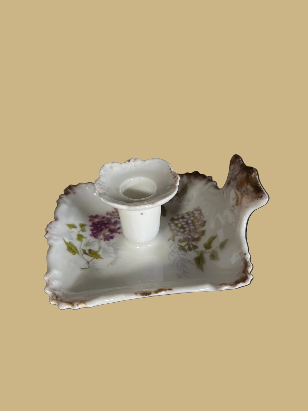 Antique Porcelain Candle Holder