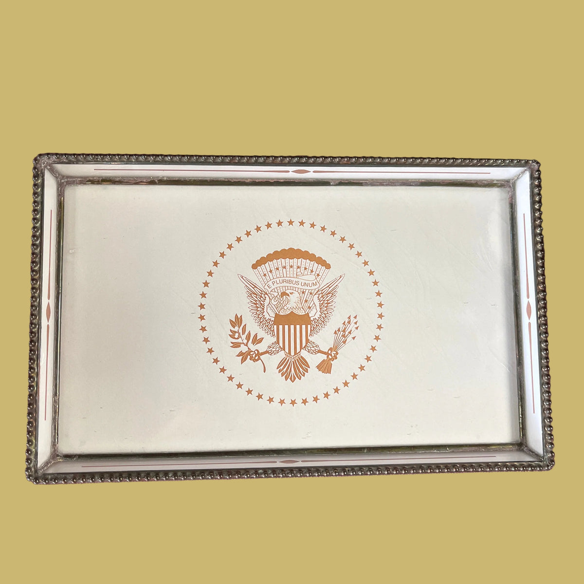 Vintage Tray Featuring Presidential Seal