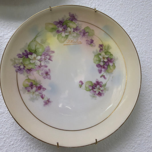 Royal Rudolstad Prussian Hand-Painted Plate