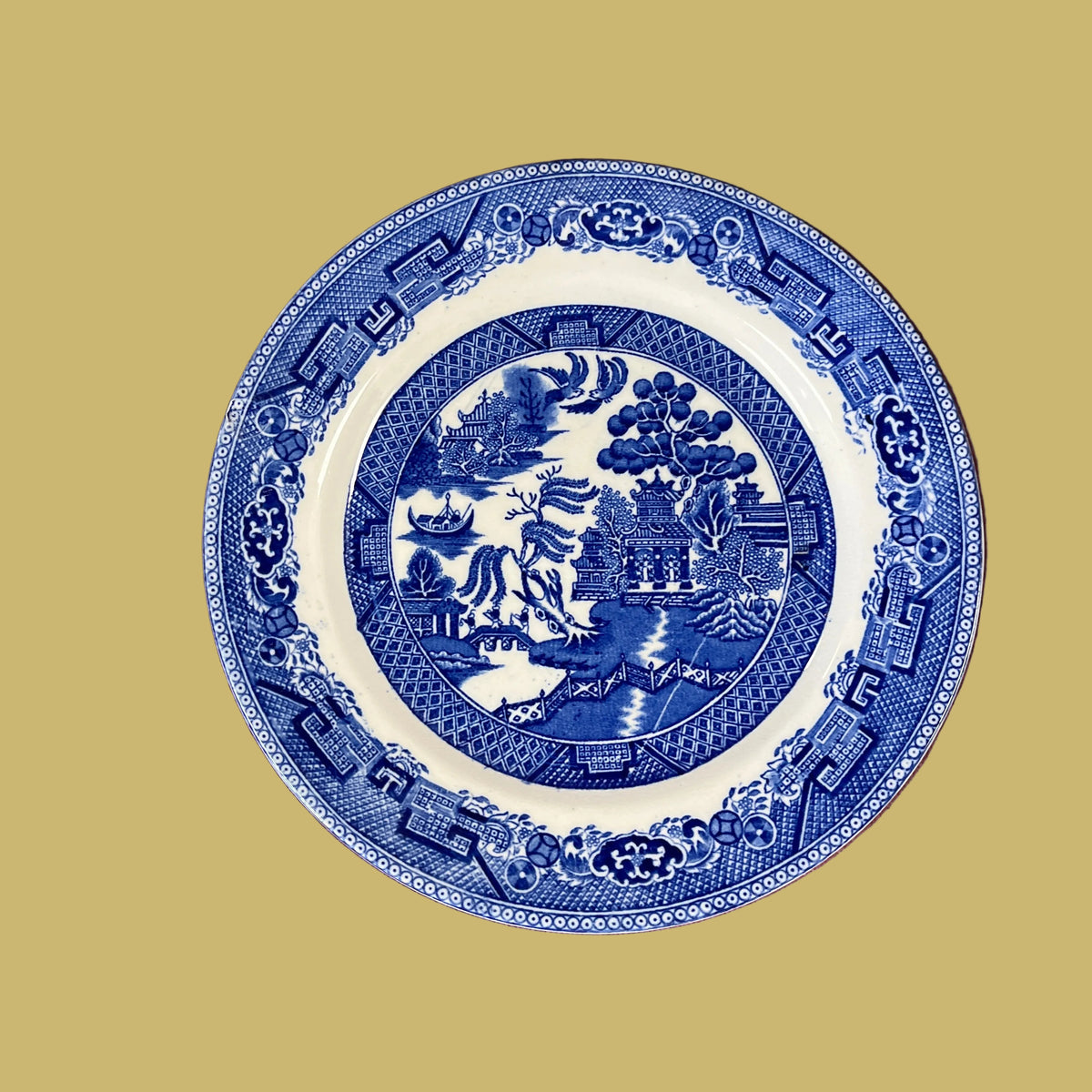 Vintage Blue Willow Plate Wedgwood & Co.