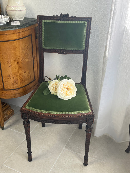 Antique Louis XVI Style Carved Side Chair